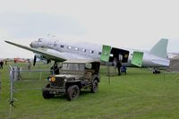 F-BLOZ @ LFFQ - Douglas C-47A, Under restoration, La Ferté-Alais (LFFQ) air show 2016 - by Yves-Q