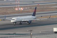 N540US @ KLAX - Delta Boeing 757-251, taxiway Bravo for 25R KLAX - by Mark Kalfas