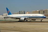B-2075 @ KLAX - China Southern Cargo Boeing 777-F1B, RWY 25R KLAX - by Mark Kalfas