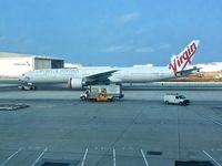 VH-VPF @ KLAX - Virgin Australia Boeing 777-3ZGER, taxiway Charlie KLAX - by Mark Kalfas