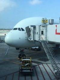 VH-OQE @ KLAX - Qantas VH-OQE (Lawrence Hargrave), 2009 Airbus A380-842, First Class jetway at gate 152 KLAX - by Mark Kalfas