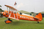 N74189 @ X5FB - Boeing PT-17/R985, Fishburn Airfield UK, July 31st 2011. - by Malcolm Clarke