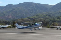 N9915H @ SZP - 1981 Cessna 182R SKYLANE, Continental 0-470-U 230 Hp, takeoff climb Rwy 22 - by Doug Robertson