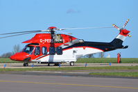 G-PERB @ EGSH - Parked at Norwich with the engine cover pulled forward. - by Graham Reeve