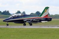 MM54534 @ LFOA - Italian Air Force Aermacchi MB-339PAN, N°6 of Frecce Tricolori Aerobatic Team 2016, Landing rwy 24, Avord Air Base 702 (LFOA) Open day 2016 - by Yves-Q