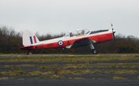 G-BXIM @ EGFH - Visiting Chipmunk still in it's former Army Air Corps markngs (WK512/ARMY/A). - by Roger Winser