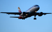 EC-JVE @ LSZH - Iberia Airbus A319-111 airplane approaching Zurich-Kloten International Airport in Switzerland - by miro susta