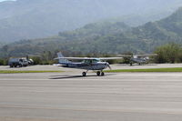 N5543L @ SZP - 1980 Cessna 152, Lycoming O-235 115 Hp, landing roll Rwy 22 - by Doug Robertson
