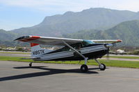 N185TK @ SZP - 1981 Cessna A185F SKYWAGON II, Continental IO-520D 300 Hp, taxi to hangar - by Doug Robertson