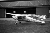 HB-CAD @ LSZB - Taken at Berne airport in the mid-fifties. Scanned from a 6x9 negative.