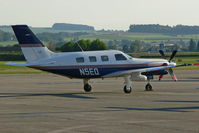 N5EQ @ LSZG - Parked at Grenchen Airport.
