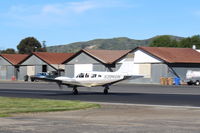 N3040M @ SZP - 1979 Piper PA-34-200T SENECA II, two Continental TSIO-360-E turbocharged and counter-rotating 200 Hp each, landing roll Rwy 22 - by Doug Robertson