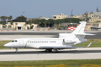 OO-LMG @ LMML - Dassault Falcon 7X OO-LMG Abelag Aviation - by Raymond Zammit