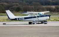 G-AZXD @ EGFH - Visiting Reims/Cessna Skyhawk - by Roger Winser