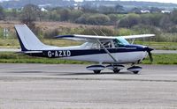 G-AZXD @ EGFH - Visiting Reims/Cessna Skyhawk. - by Roger Winser