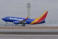 N907WN @ KBOI - Taking off on a wet afternoon on RWY 10L. - by Gerald Howard