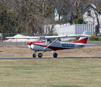 N5523G @ 47N - A 1969 Cessna 150 races down the runway for take off. - by Daniel L. Berek