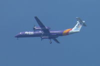 G-JEDP - Bombardier Dash 8 Q400 flying at 5,000ft over plymouth - by BradleyDarlington17