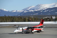 N891EA @ CYXY - On the ramp at Whitehorse, Yukon, preparing for departure. - by Murray Lundberg