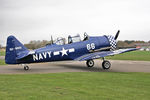 G-BUKY @ EGBR - Canadian Car & Foundry T-6H Harvard Mk.4M at Breighton Airfield's All Comers Spring Fly-In. March 27th 2011. - by Malcolm Clarke