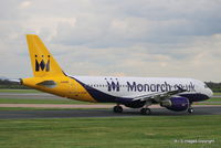 G-OZBY @ EGCC - G-OZBY Airbus A320 of Monarch Airlines seen at Manchester Airport. - by Robbo s