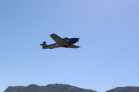 N8667H @ SZP - 1947 North American NAVION, Continental IO-520 285 hp upgrade, takeoff climb Rwy 22. Young Eagles flight. - by Doug Robertson
