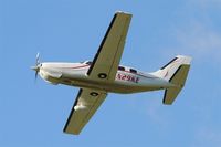 N29KE @ LFRB - Piper PA-46-350P Malibu Mirage, Take off rwy 25L, Brest-Bretagne Airport (LFRB-BES) - by Yves-Q