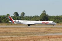 F-HMLJ @ LFBD - Bombardier CRJ-1000EL NG, Take off run rwy 05, Bordeaux Mérignac airport (LFBD-BOD) - by Yves-Q