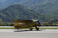 N9471H @ SZP - 1943 Howard DGA-15P 'Best Buddy, Pratt & Whitney R-985 Wasp Jr. 450 Hp 9 cylinder radial, landing roll Rwy 22 - by Doug Robertson