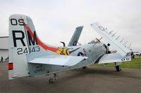 F-AZDP @ LFFQ - Douglas AD-4NA Skyraider, Static display, La Ferté-Alais (LFFQ) Air show 2016 - by Yves-Q