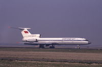 CCCP-85377 @ EHAM - A Tupolev Tu-154B-2 of Aeroflot landing at Schiphol airport, the Netherlands, 1982 - by Van Propeller