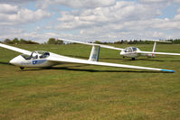 G-CJVZ @ X5SB - Schleicher ASK-21, Sutton Bank, North Yorkshire. April 26th 2009. - by Malcolm Clarke