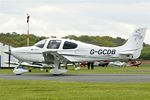 G-GCDB @ EGBO - At Wolverhampton Halfpenny Green Airport - by Terry Fletcher