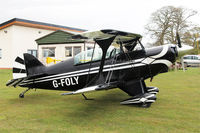 G-FOLY @ X5FB - Aerotek Pitts S-2A Special Fishburn Airfield UK. May 2nd 2015. - by Malcolm Clarke