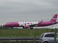 TF-JOY @ EHAM - WOW AIR A321 TAXING TO RUNWAY 36C - by fink123