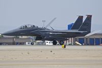 87-0202 @ KBOI - Landing roll out on RWY 10L.  389th Fighter Sq.
 Thunderbolts, 366th Fighter Wing, Mountain Home AFB, Idaho. - by Gerald Howard