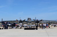 N5865V @ CMA - 1945 North American PBJ-1J 'Semper Fi', two Wright Cyclone R-2600-R9 1,700 Hp each. World's SOLE remaining flying example. USMC pilots flew PBJs in 1945 Okinawa battle WWII. SOCAL CAF asset at CMA. NOT A B25J! At AOPA FLY-IN - by Doug Robertson
