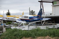 C-GFOB - In winter storage at the float base on Tyee Spit at Campbell River, BC, Canada. - by Murray Lundberg