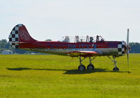 G-CBMD @ EGLM - Bacau Yak-52 at White Waltham. Ex RA-44460 - by moxy