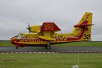 F-ZBFS @ LFOA - Canadair CL-415, Taxiing to parking area, Avord Air Base 702 (LFOA) Open day 2016 - by Yves-Q