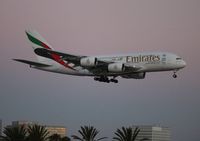 A6-EOD @ LAX - Emirates A380 - by Florida Metal
