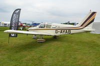 G-AYAB @ EGTB - Piper PA-28-180 Cherokee at Wycombe Air Park. - by moxy