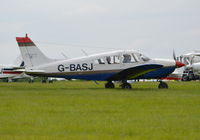 G-BASJ @ EGTB - Piper PA-28-180 Cherokee at Wycombe Air Park. - by moxy