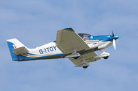 G-ITOY @ EGJB - Departing Guernsey for the 2017 Aero Club Rally Navex - by alanh