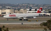 HB-JMO @ LAX - Swiss A340-300 - by Florida Metal