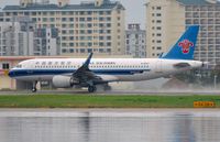 B-8357 @ ZJSY - Departure of this A320 on a wet runway in Sanya. - by FerryPNL