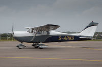 G-ARWS @ EGJB - Departing the 2017 Guernsey Air Rally - by alanh