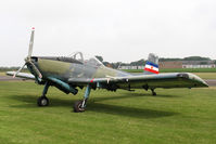 G-BSXD @ EGBR - Soko P-2 Kraguj at Breighton Airfield's Wings & Wheels Weekend. July 14th 2013. - by Malcolm Clarke