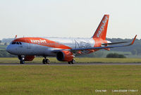 G-UZHA @ EGGW - easyJets 1st A320NEO on its 1st commercial flight - by Chris Hall