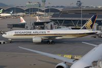 9V-SQJ @ VHHH - Singapore B772 push back for departure. - by FerryPNL